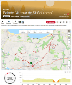 Tracé de la Balade Patrimoine