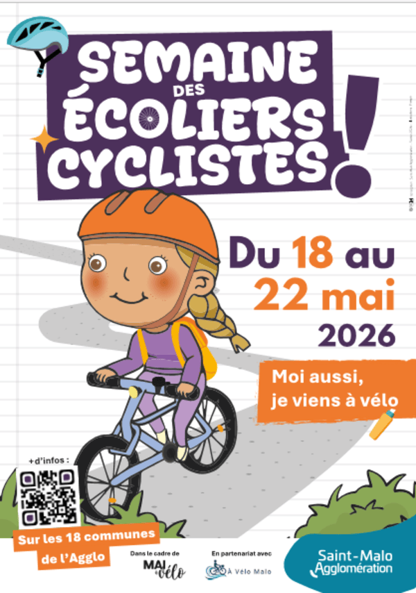 Affiche Semaine des écoliers cyclistes 2026