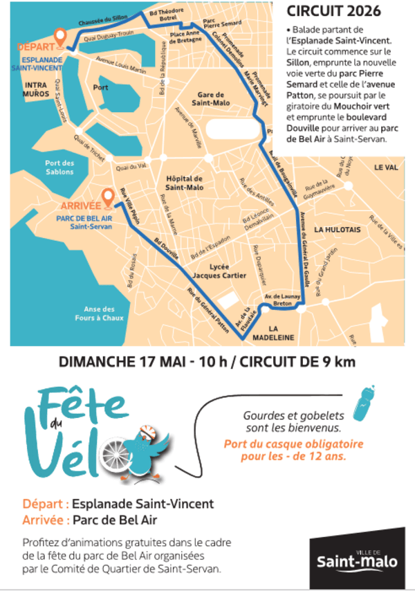 Flyer Fête du Vélo 2026 verso