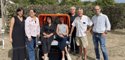 Remise des clés du triporteur